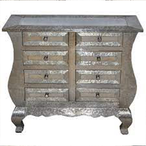 Embossed White Metal Furniture