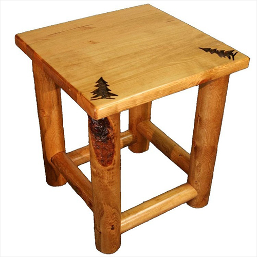 Pine End Table