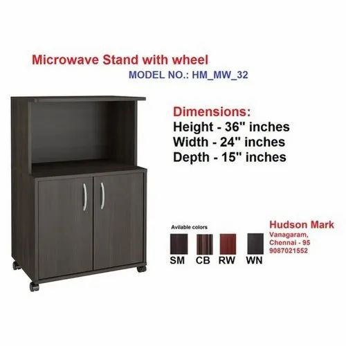 Wood Microwave Stand