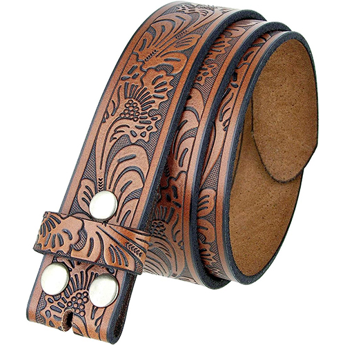 Embossed Leather Belt