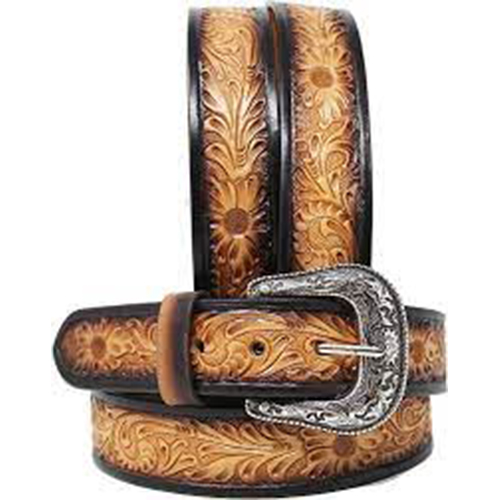 Embossed Leather Belt