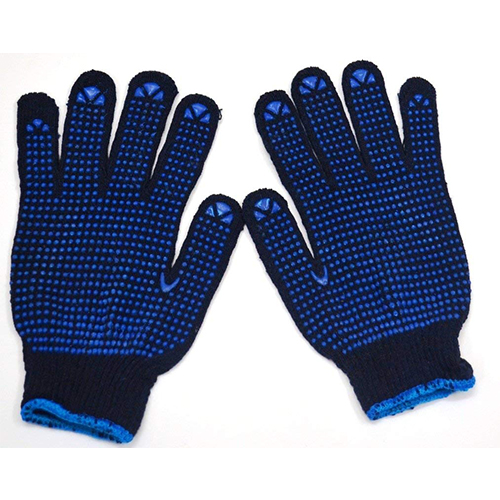 Pvc Dotted Cotton Knitted Gloves