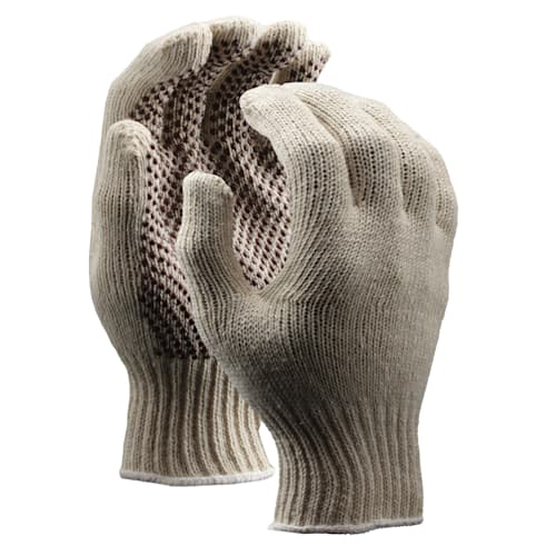 Pvc Dotted Cotton Knitted Gloves