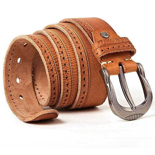 Hand Tooled Leather Belt