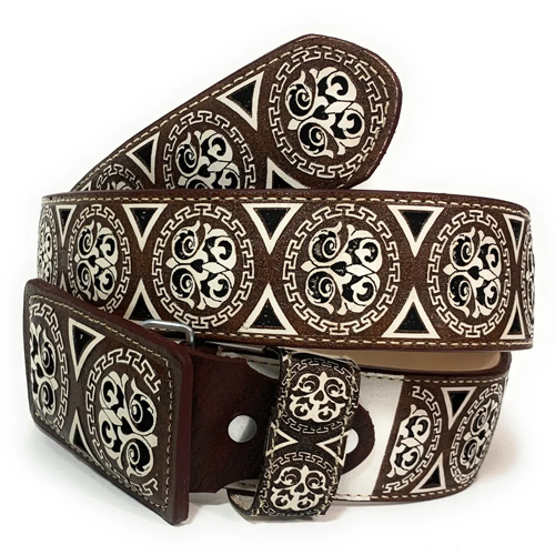 Hand Tooled Leather Belt