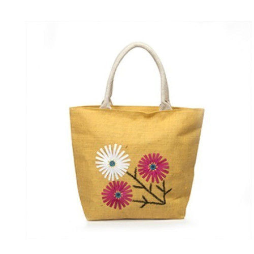 Jute Embroidery Bag